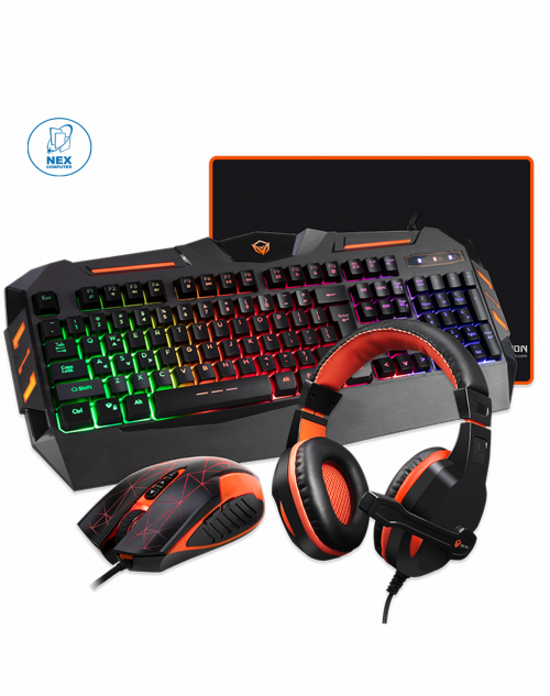 Meetion MT-C500 4 in 1 Gaming Mouse Keyboard and Headset with Mouse Pad Combo Kit